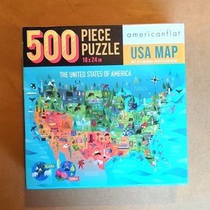 500 piece puzzle United States map